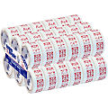 Tape Logic® Fragile (Box) Preprinted Carton Sealing Tape, 3" Core, 2" x 55 Yd., Red/White, Pack Of 36