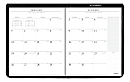 AT-A-GLANCE® Executive 13-Month Monthly Padfolio, 9" x 11", Black, January 2020 to January 2021