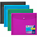 Avery® Letter, A4 Yes Filing Envelope - 450 Sheets Capacity - Plastic, Polypropylene - Black, Aqua, Sage, Plum - 0% Recycled - 4 / Pack 1 thumbnail image