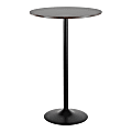 Lumisource Pebble Mid-Century Modern Table, Round, Espresso/Black