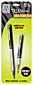 Zebra® Telescopic Ballpoint Pens, Medium Point, 1.0 mm, Assorted Barrels, Black Ink, Pack Of 2 1 thumbnail image