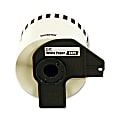 Brother DK4605 - Black on Yellow Removable Continuous Length Paper Tape - 2.44" Width x 100 ft Length - Direct Thermal - Yellow - 1 Roll 1 thumbnail image