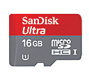 SanDisk® Ultra MicroSDHC Memory Card, 16GB