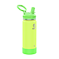 Takeya Actives Spout Reusable Water Bottle, 18 Oz, Glow-In-The-Dark Lightning Green
