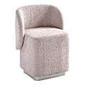 Office Star Cady Fabric Vanity Accent Chair, Dusty Rose 1 thumbnail image