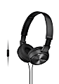 Sony® ZX Series Headband Stereo Headset, Black, MDRZX310AP/B 1 thumbnail image