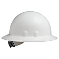 SuperEight® Hard Hat, 8-Point Ratchet, E-1 Full Brim, White