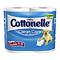 Cottonelle Clean Care™ Double Roll Bathroom Tissue, White, 230 Sheets Per Roll, Case Of 4 Rolls