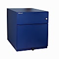 Bisley 23"D Vertical 2-Drawer Mobile Note Pedestal Cabinet, Metal, Navy