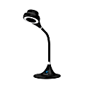 LimeLights Air Purifier Desk Lamp, 23 1/4"H, Black Shade/Black Base