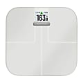 Garmin Index 400-Lb Capacity Smart Glass Bathroom Scale, 010-02294-03, 12.2" x 12.6", White 1 thumbnail image