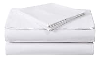 1888 Mills Dependability Twin Fitted Sheets, 39” x 75” x 9”, White, Pack Of 24 Sheets