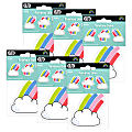 Creative Teaching Press® Designer Cut-Outs, 3", Rainbow Skies, 36 Per Pack, Set Of 6 Packs