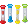 Teacher Created Resources Small Sand Timers Set - Skill Learning: Timing - 4 Pieces - 4 / Pack 1 thumbnail image