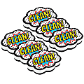 Ashley Productions Magnetic Whiteboard Erasers, Superhero Clean!, Pack Of 6 Erasers 1 thumbnail image