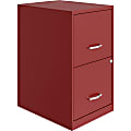 NuSparc 18"D 2-Drawer Lateral File Cabinet, Red