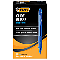 BIC Glide Bold Ballpoint Pens, Bold Point, 1.6 mm, Translucent Barrel, Blue Ink, Pack Of 36 1 thumbnail image