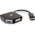 C2G DisplayPort to 4K HDMI, VGA, or DVI Adapter - DisplayPort Multiport Adapter - M/F - C2G DisplayPort Male to HDMI Female Adapter, DisplayPort Male to DVI Female Adapter, DisplayPort Male to VGA Female Adapter