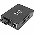 Eaton Tripp Lite Series Gigabit Multimode Fiber to Ethernet Media Converter, POE+ - 10/100/1000 SC, 1310 nm, 2 km (1.2 mi.) - N785P01SCMM2 1 thumbnail image