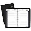AT-A-GLANCE® Academic Daily Appointment Book/Planner, 4 7/8" x 8", 30% Recycled, Black, July 2018 to June 2019