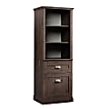 Sauder® New Grange Tall Storage Cabinet, 4 Shelves, Coffee Oak