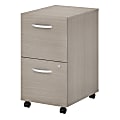 Bush Business Furniture Studio C 20-1/6"D Vertical 2-Drawer Mobile File Cabinet, Sand Oak, Standard Delivery