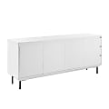 Eurostyle Saga 63"W Sideboard, Matte White/Matte Black