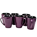 Elama 14-Oz. Stoneware Mugs, Mulberry, Purple, Set Of 6 Mugs 1 thumbnail image