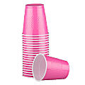 JAM PAPER Plastic Party Cups, 12 oz, Fuchsia Pink, 20 Glasses/Pack 1 thumbnail image