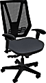 Sitmatic GoodFit Mesh Multifunction High-Back Chair With Adjustable Arms, Gray/Black 1 thumbnail image