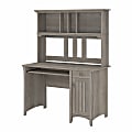 Bush Furniture Salinas 48"W Computer Desk With Hutch, Driftwood Gray, Standard Delivery