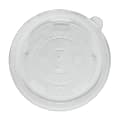 Karat Flat Lids For Hot/Cold Paper Food Cups, 3-3/4"W, Clear, Case of 1,000 Lids 1 thumbnail image