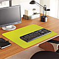 ES Robbins Color Pop Desk Pad - Rectangle - 36" Width x 20" Depth - PVC Vinyl - Green