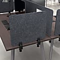WorkPro® Motiva Desktop Privacy Screen, 18-1/8”H x 22-1/16”W x 2”D, Cool Charcoal, Standard Delivery 1 thumbnail image