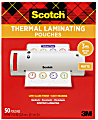 Scotch® Thermal Laminating Pouches, 8-15/16" x 11-7/16", Matte, Clear, 50 Laminating Pouches 1 thumbnail image