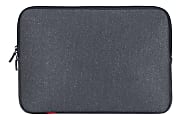 RIVACASE 5123 Antishock Laptop Sleeve For 13" MacBook Laptops, Dark Gray
