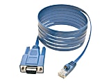 Tripp Lite RJ45 to DB9F Cisco Serial Console Port Rollover Cable, 6', Blue