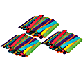 Teacher Created Resources STEM Basics Jumbo Wood Craft Sticks, 6" x 3/4", Assorted Colors, 200 Sticks Per Pack, Case Of 3 Packs