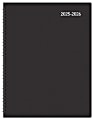 2025-2026 Office Depot® Brand 14-Month Weekly/Monthly Academic Planner, Horizontal Format, 8" x 11", 30% Recycled, Black, July 2025 To August 2026 1 thumbnail image