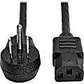 Eaton Tripp Lite Series Desktop Computer AC Power Cord, Right-Angle NEMA 5-15P to C13 - 10A, 125V, 18 AWG, 6 ft. (1.83 m), Black - P00600615D 1 thumbnail image