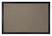 Office Depot® Brand Cork Bulletin Board, 24" x 36", Black Finish Frame