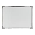 Crestline Products Dry-Erase Whiteboard, 36" x 48", Silver Aluminum Frame
