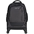 Kenneth Cole Reaction R-Tech Rolling Laptop Backpack, Black/Silver