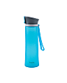INNOKA 20 Oz 600 ML Sports Bottle With Flip Top Lid Silicone Coated Glass, Turquoise