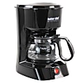 Better Chef 4-Cup Compact Coffee Maker With Removable Filter Basket, Black