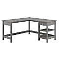 Bush Business Furniture Broadview 60"W L-Shaped Corner Desk With Storage, Modern Gray, Standard Delivery 1 thumbnail image