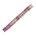 Musgrave Pencil Co. Motivational Pencils, 2.11 mm, #2 Lead, Outstanding Student, Multicolor, Pack Of 144 1 thumbnail image