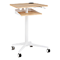 Safco® Vum Mobile Workstation, 48-1/4"H x 30-3/4"W x 22-7/8"D, Natural/White