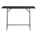 Safco® Spark Teaming Table Standing-Height Base, 42-1/4"H x 60"W x 20"D, Silver