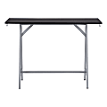 Safco® Spark Teaming Table Standing-Height Base, 42-1/4"H x 60"W x 20"D, Silver 1 thumbnail image